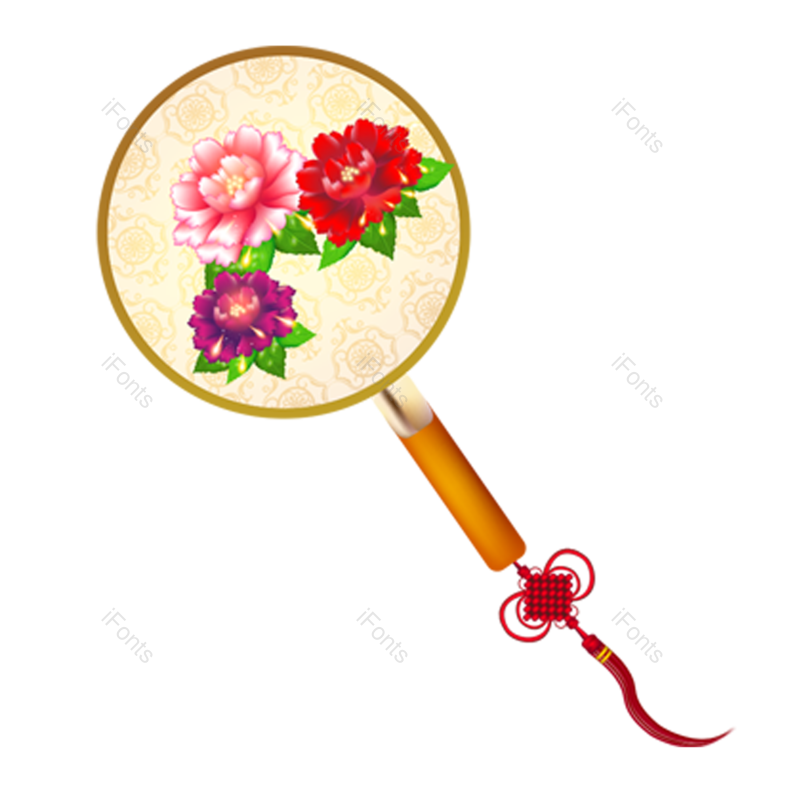 中国风图片,扇子元素,古典扇子PNG,装饰元素免抠素材